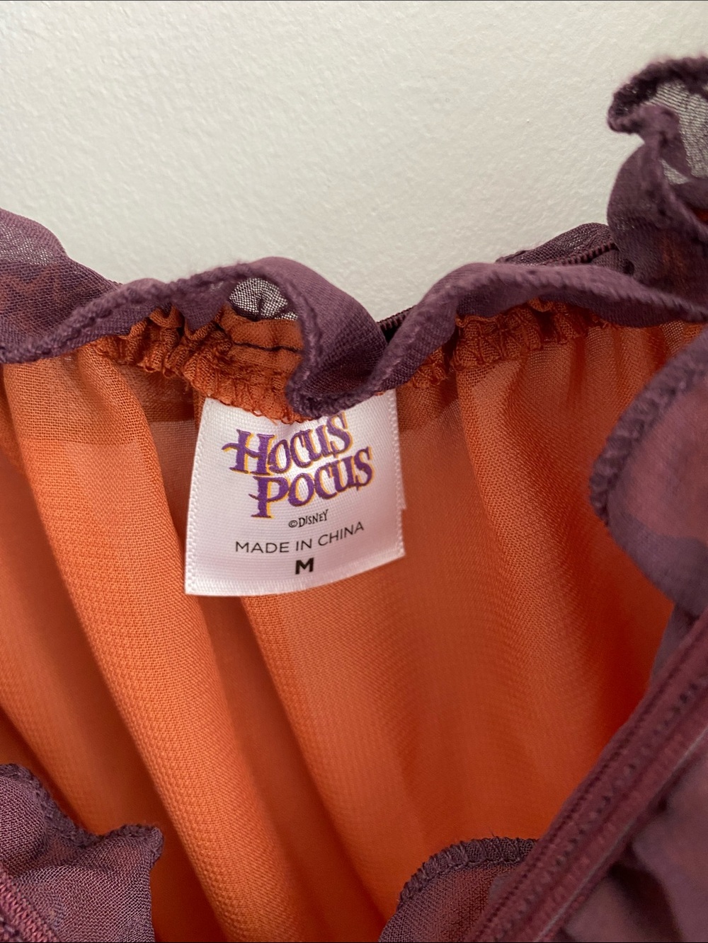 Mary Sanderson Witch Halloween Costume Hocus Pocus Asymmetrical Layered Skirt M - Picture 3 of 6